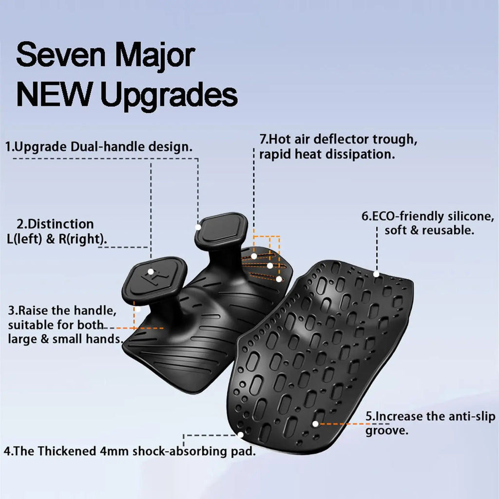 Double-Sided Anti-Slip Gym Grip,Weight Lifting Silicone Fingerless Golves for Pull-Ups Palm Pad,Protect Hand for Men Women