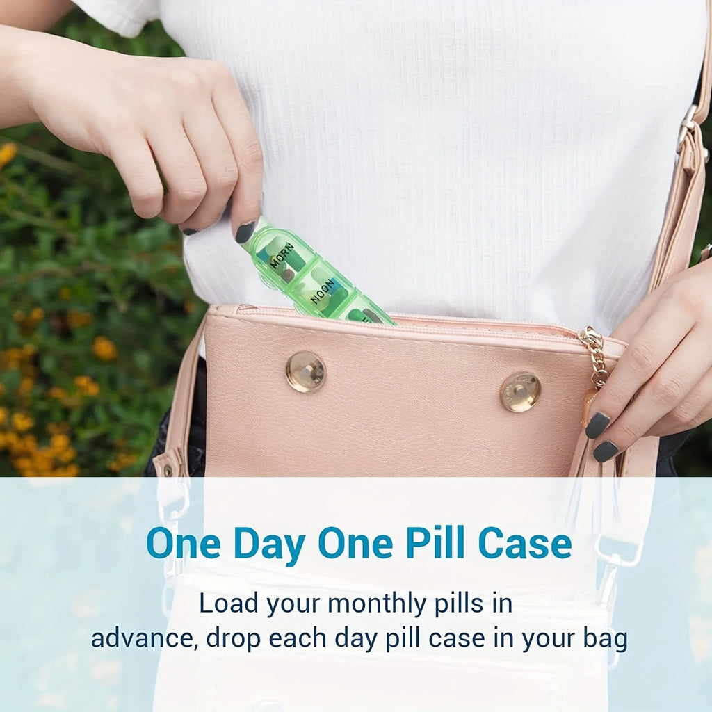 Monthly Pill Organizer 3 Times a Day One Month Medicine Organizer, 31 Day Pill Case Pill Container to Hold Vitamin, Supplement