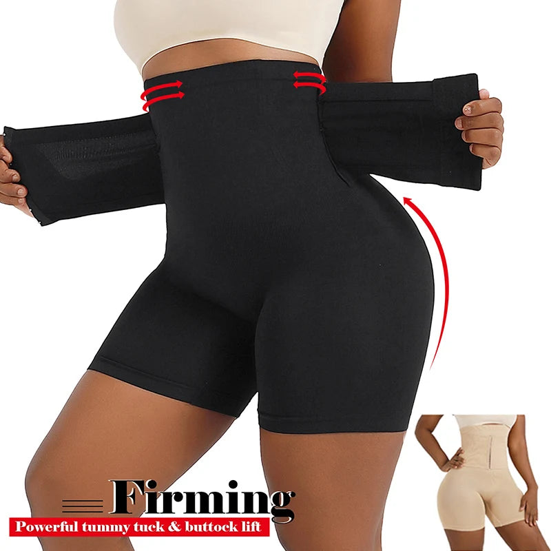 Shapewear for Women Tummy Control Body Shaper Fajas Shorts with Hook Butt Lifter Panties High Waisted Underwear Slimming Panties