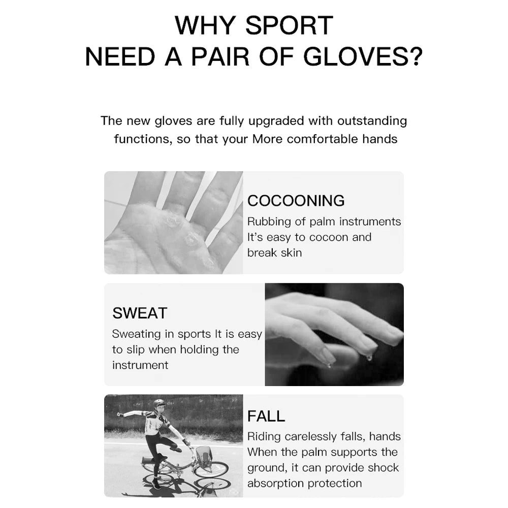 1Pair Breathable Cycling Gloves Workout Gym Gloves for Men Women Weight Lifting Fingerless Gloves Training Exercise Fitness