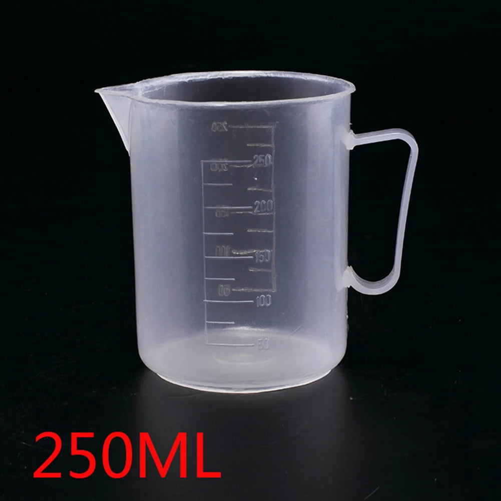 Measuring Cup 250/500/1000/2000/5000ml Measuring Jug Plastic Beaker Transparent Lightweight Reusable-Graduated Plastic Cup