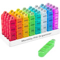 Monthly Pill Organizer 3 Times a Day One Month Medicine Organizer, 31 Day Pill Case Pill Container to Hold Vitamin, Supplement