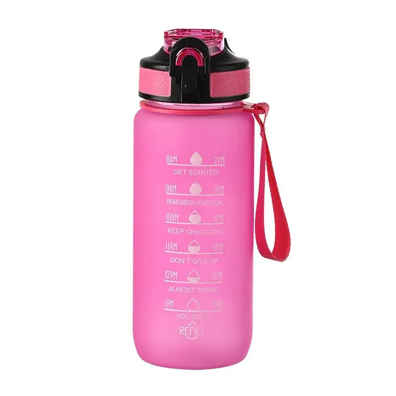 700ml Motivational Water Bottle with Straw Portable Drinking Cups Summer Drinkware For Outdoor Sports Camping Hiking Fitness