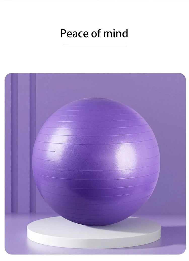 Exercise Yoga Ball Yoga Balance Stability Swiss Ball Support Up to 200 lbs Suitable for office home work gym
