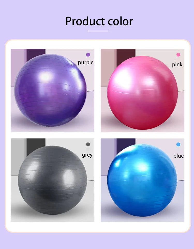 Exercise Yoga Ball Yoga Balance Stability Swiss Ball Support Up to 200 lbs Suitable for office home work gym