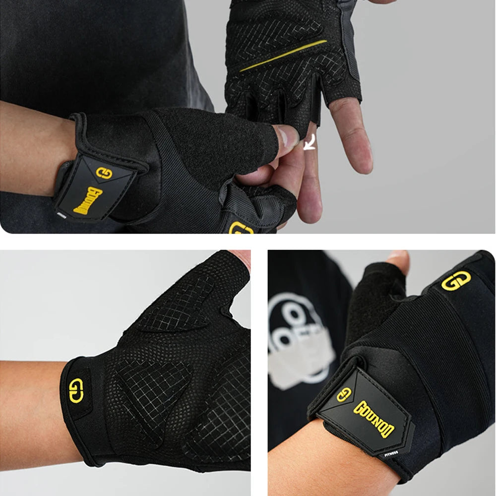1Pair Workout Gloves for Men and Women, Exercise Gloves for Weight Lifting, Cycling, Gym, Training, Breathable and Snug fit