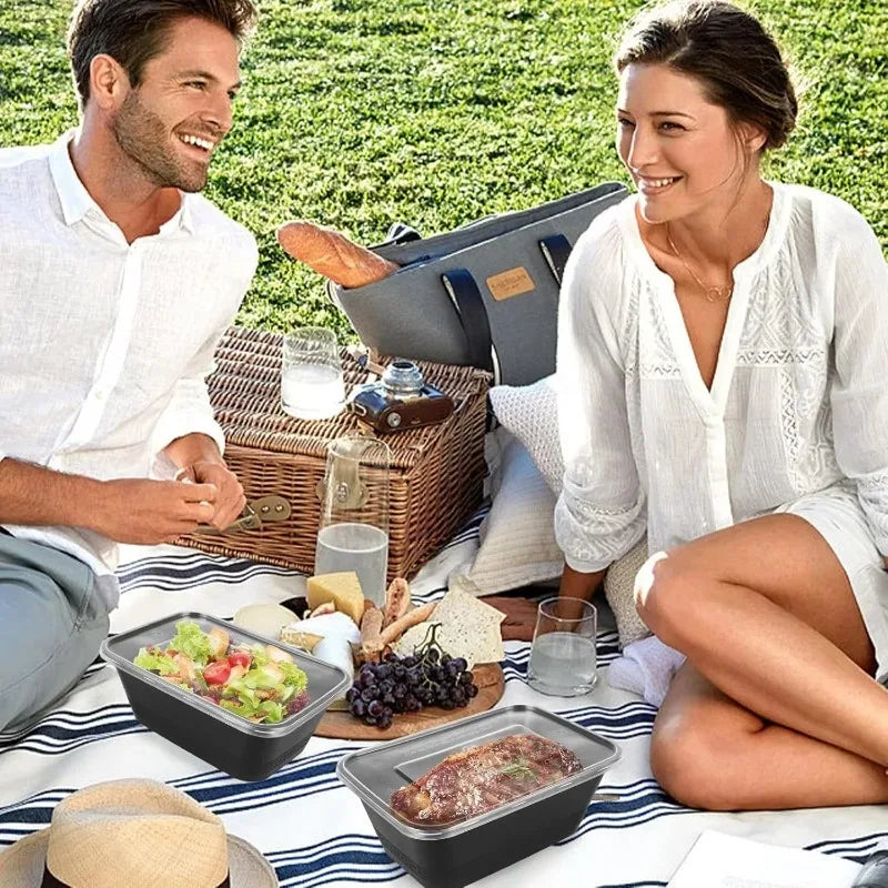 10/30PCS Disposable Lunch Box Leakproof Kitchen Storage Container Plastic Food Box with Lid Portable Meal Prep Takeout Bento Box