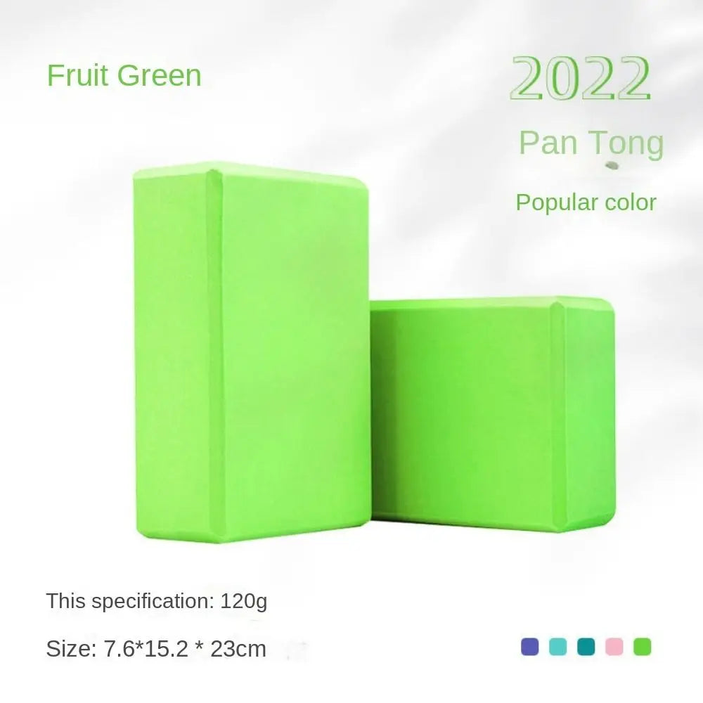Workout Training High Density Yoga Foam Blocks Non-slip EVA Yoga Block Solid Color Lightweight Props Brick Yoga
