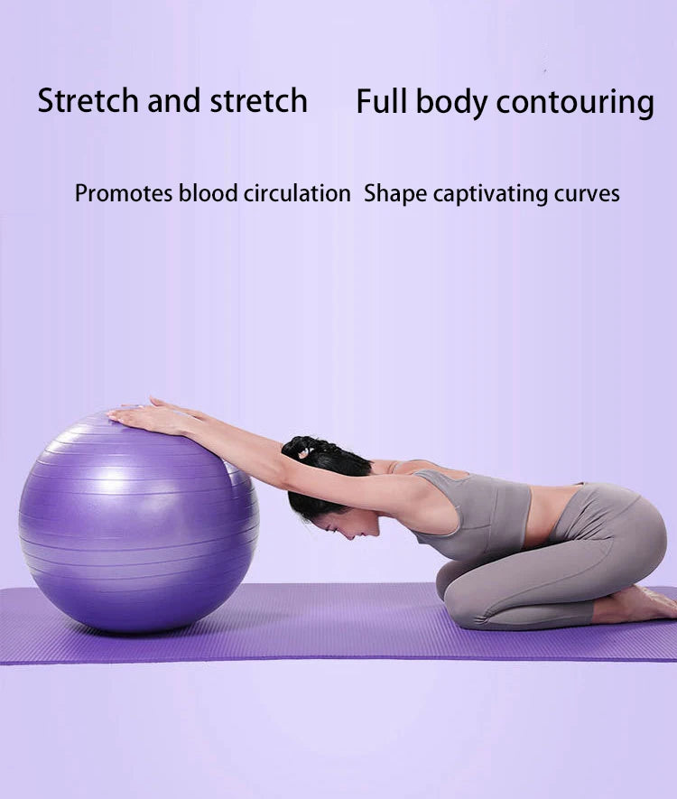 Exercise Yoga Ball Yoga Balance Stability Swiss Ball Support Up to 200 lbs Suitable for office home work gym