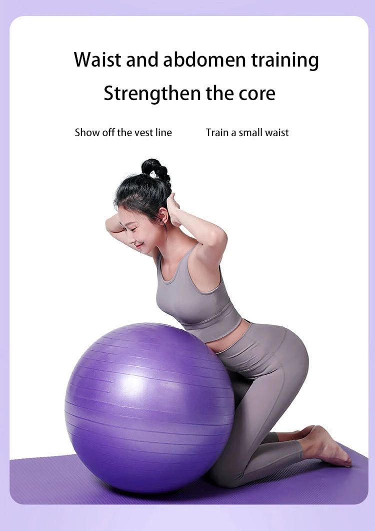 Exercise Yoga Ball Yoga Balance Stability Swiss Ball Support Up to 200 lbs Suitable for office home work gym