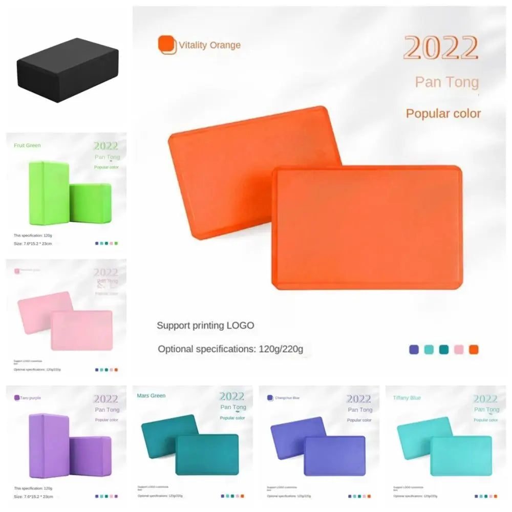 Workout Training High Density Yoga Foam Blocks Non-slip EVA Yoga Block Solid Color Lightweight Props Brick Yoga