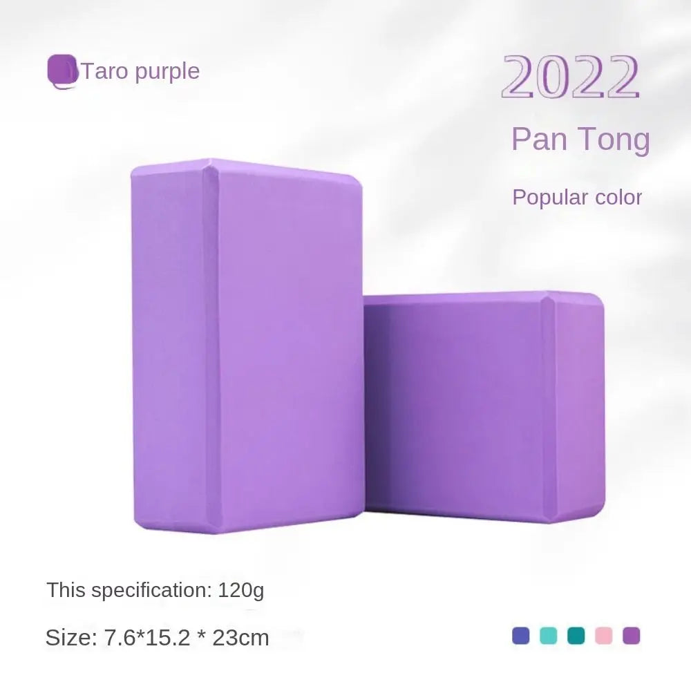 Workout Training High Density Yoga Foam Blocks Non-slip EVA Yoga Block Solid Color Lightweight Props Brick Yoga