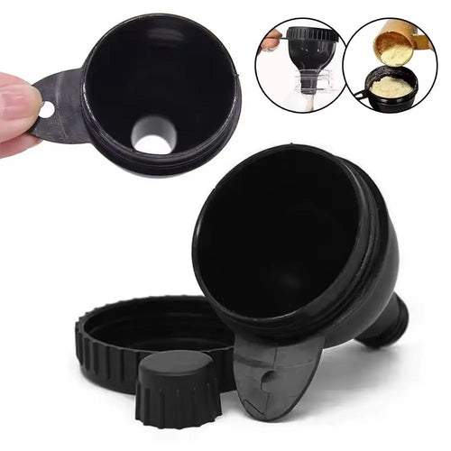 1/2/3PCS Portable Mini Protein Powder Bottle with Keychain & Funnel Medicine Box Container Small Cup Outdoor Sport Storage 50ml