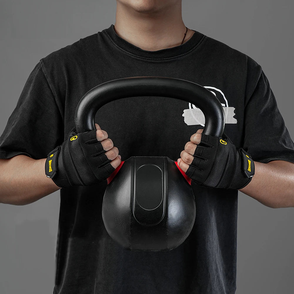 1Pair Workout Gloves for Men and Women, Exercise Gloves for Weight Lifting, Cycling, Gym, Training, Breathable and Snug fit