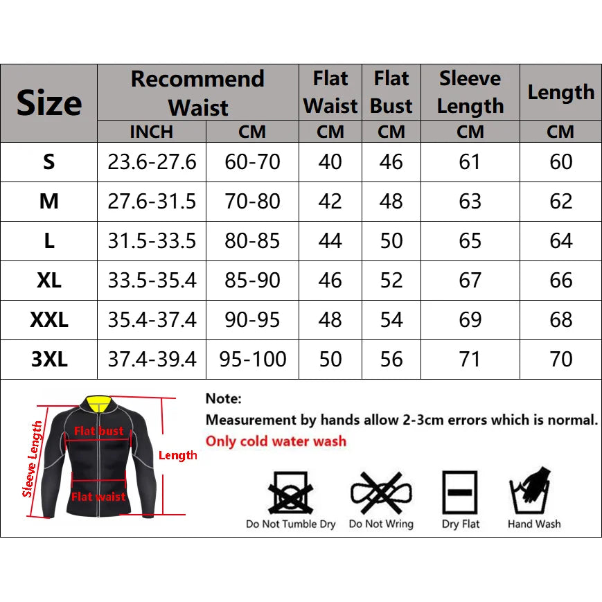 Men Sauna Sweat Coat Shapewear Workout Weight Loss Long Sleeves Waist Trainer Body Shaper Gym Fitness Zipper Jacket Tops