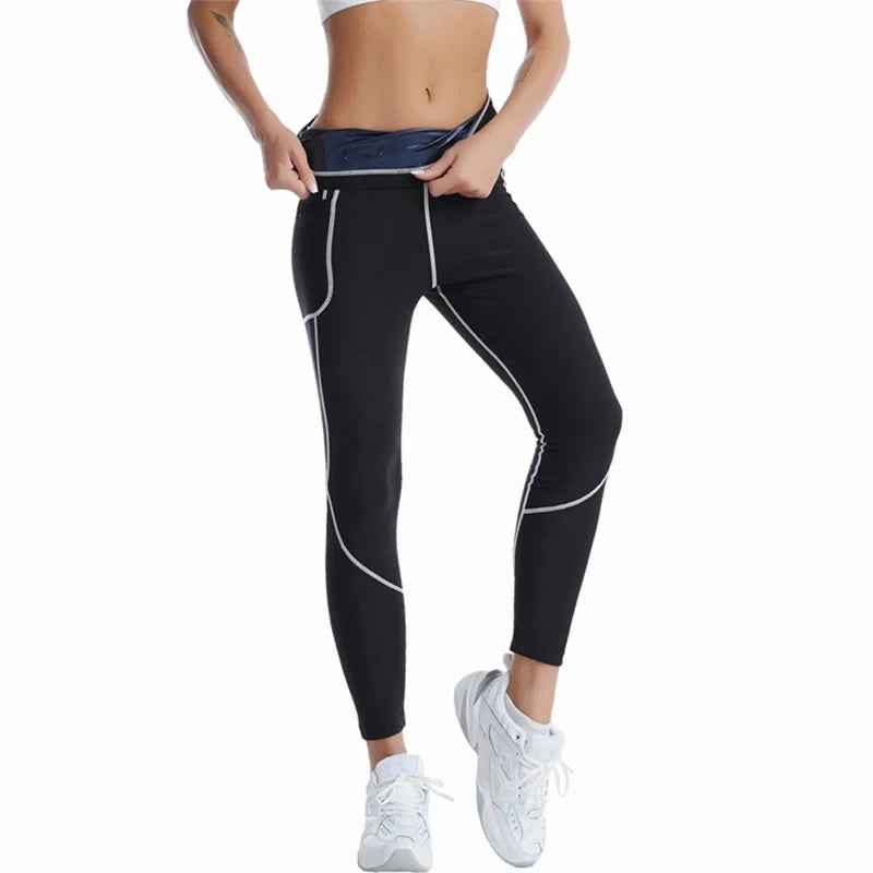 Sauna Coat for Women Weight Loss Thermo Hot Sweat Tops Pants Fitness Jacket Leggings Fat Burner Fitness Exercise Workout Pant